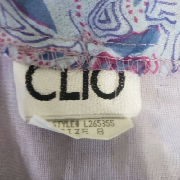 Vintage Clio Womens Floral A Line Midi Skirt Size 8 Fairy Grunge Party Feminine - Picture 5 of 9